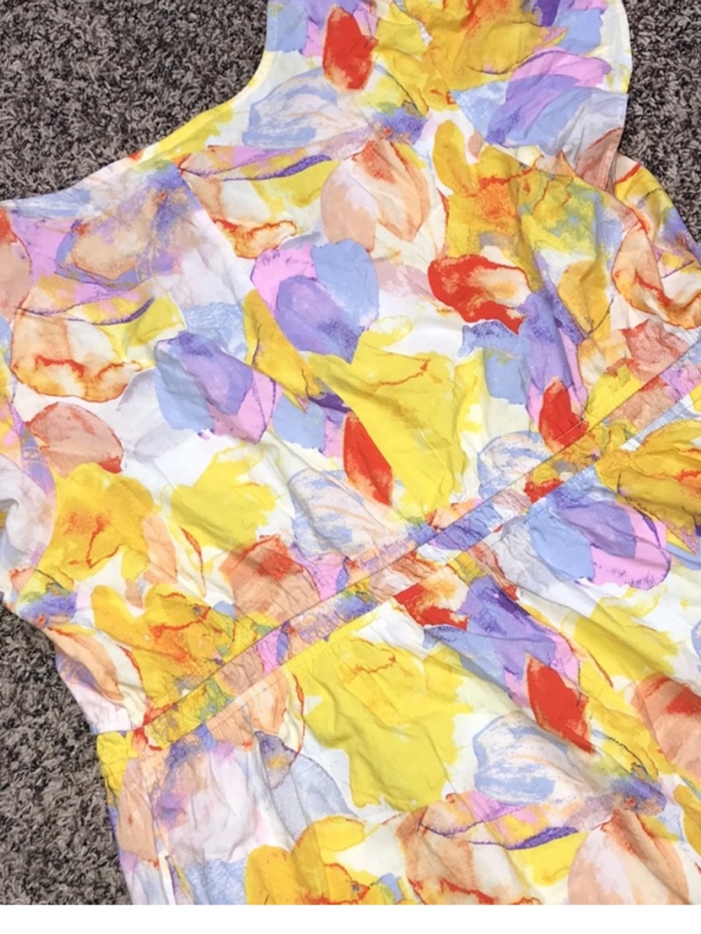 Isabel Maternity Flutter Sleeve Floral Yellow Pink Maternity Maxi Dress XS NWT - Picture 4 of 7